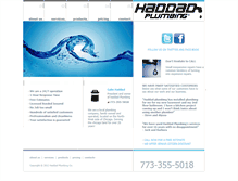 Tablet Screenshot of haddad-plumbing.com